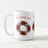 Wünschen Sie Ihnen eine frohe Weihnachtsfeier-Tass Kaffeetasse (Links)