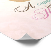 Wünschen Sie Ihr Herz - Kuchen Poster (Ecke)