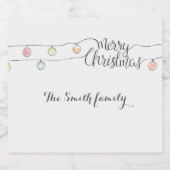 Wünschen Sie jemandem ein glückliches und erfolgre Schaumweinetikett (Einzelnes Label)