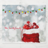 Wünschen Sie jemandem ein glückliches und erfolgre Schaumweinetikett (Einzelnes Label)