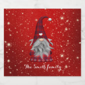 Wünschen Sie jemandem ein glückliches und erfolgre Schaumweinetikett (Einzelnes Label)