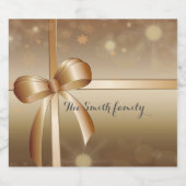 Wünschen Sie jemandem ein glückliches und erfolgre Schaumweinetikett (Einzelnes Label)