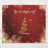 Wünschen Sie jemandem ein glückliches und erfolgre Schaumweinetikett (Einzelnes Label)