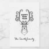 Wünschen Sie jemandem einen glücklichen und erfolg Weinetikett (Einzelnes Label)