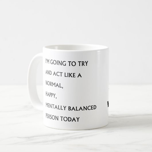 Wünschen Sie mir Glück! Kaffeetasse (Vorderseite Links)