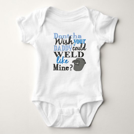 Wünschen Sie nicht, dass Ihr Vati wie Baby Strampler (Vorderseite)