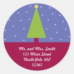 Wünschen Sie sich das Adressetikett Runder Aufkleber