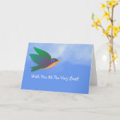 Wünschen Sie sich die allerbeste Grußkarte Karte (Gelbe Blume)