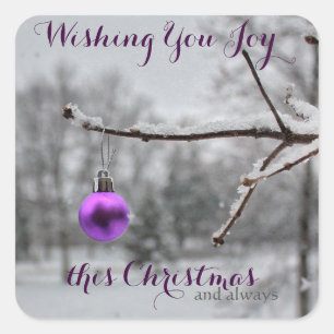 Wünschen Sie sich diese Weihnachtsaufkleber Quadratischer Aufkleber