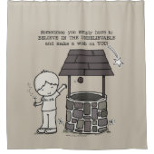 Wünschen Sie sich! Duschvorhang (Vorderseite)