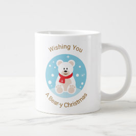 Wünschen Sie sich ein bärenweihnachtliches Jumbo-Tasse