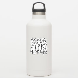 Wünschen Sie sich ein fröhliches Weihnachtshandbri Aufkleber