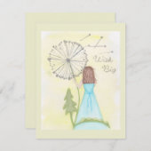 Wünschen Sie sich ein kleines Mädchen aus einem Lö Begleitkarte (Vorne/Hinten)