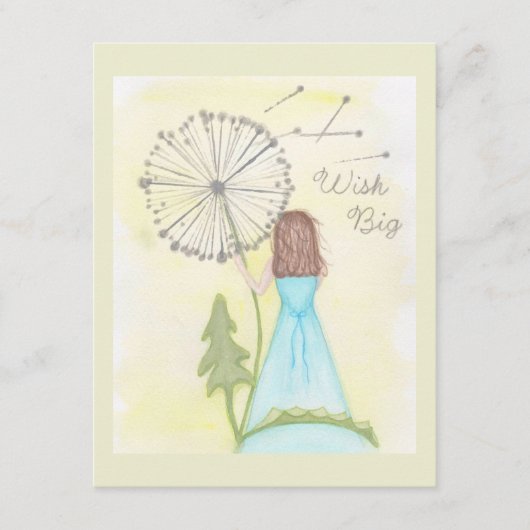 Wünschen Sie sich ein kleines Mädchen aus einem Lö Begleitkarte (Vorderseite)