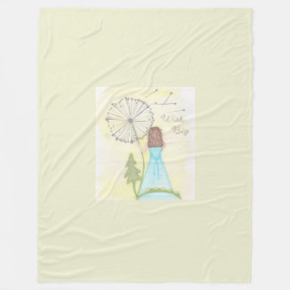 Wünschen Sie sich ein kleines Mädchen aus einem Lö Fleecedecke