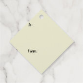 Wünschen Sie sich ein kleines Mädchen aus einem Lö Geschenkanhänger (Rückseite)