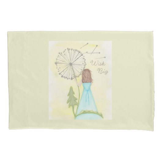 Wünschen Sie sich ein kleines Mädchen aus einem Lö Kissenbezug (Vorderseite)