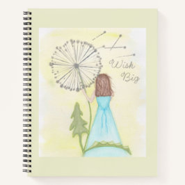 Wünschen Sie sich ein kleines Mädchen aus einem Lö Notizblock