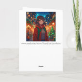 Wünschen Sie sich ein Weihnachtsanime-Pun Karte (Rückseite)