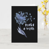 Wünschen Sie sich eine Dandelion-Blume Karte (Gelbe Blume)