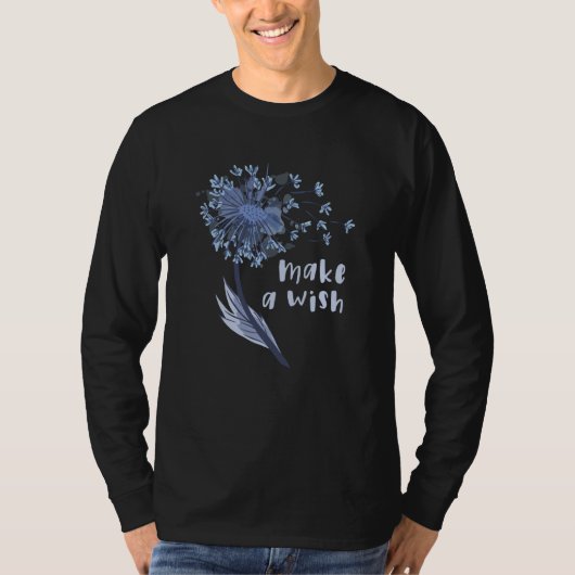 Wünschen Sie sich eine Dandelion-Blume T-Shirt (Vorderseite)