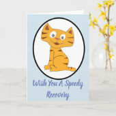 Wünschen Sie sich eine schnelle Erholung! Karte (Gelbe Blume)