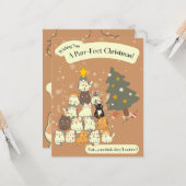 Wünschen Sie sich eine Weihnachtskarte mit purer F Karte (Vorderseite/Rückseite Beispiel)