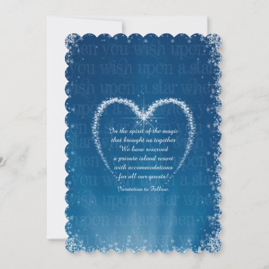 Wünschen Sie sich einen Stern Save the Date (Rückseite)