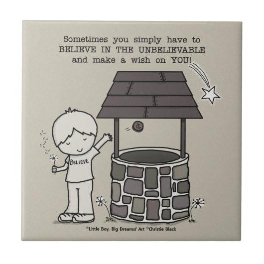 Wünschen Sie sich! Fliese (Vorderseite)