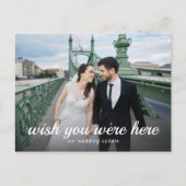 Wünschen Sie sich hier das Elopement/Wedding Updat Ankündigungspostkarte (Vorderseite)