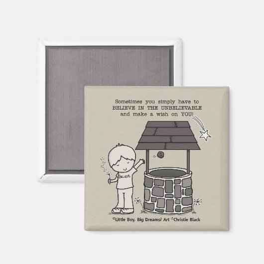 Wünschen Sie sich! Magnet (Vorderseite/Rückseite)