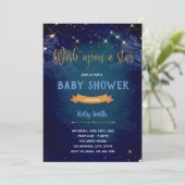 Wünschen Sie sich nach einer Sterne-Party Einladun Einladung (Stehend Vorderseite)