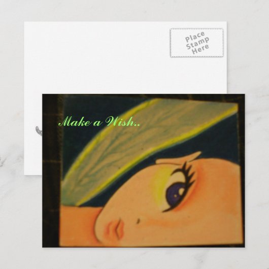 Wünschen Sie sich. Postkarte (Vorne/Hinten)