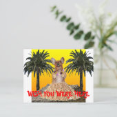 Wünschen Sie sich, Sie wären hier Postkarte? Postkarte (Stehend Vorderseite)