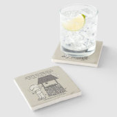 Wünschen Sie sich! Steinuntersetzer (Seitenansicht)