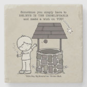 Wünschen Sie sich! Steinuntersetzer (Vorderseite)