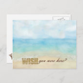 Wünschen Sie sich, Strand Postkarte (Vorne/Hinten)