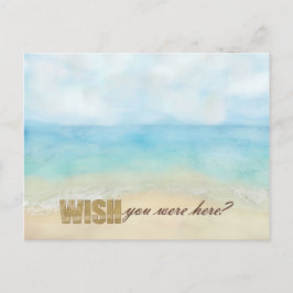 Wünschen Sie sich, Strand Postkarte