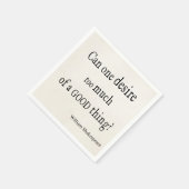 Wünschen Sie sich zu viel eines guten Shakespeare- Serviette (Ecke)