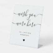 Wünschen Sie, Sie wären hier bei einer Gedächtnish Sockelschild (Vorderseite)