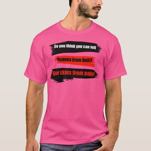 Wünschen Sie, Sie wären hier Pink Floyd Texte Buch T-Shirt (Vorderseite)