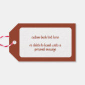 Wünschen Sie Weihnachten von Ellen Clapsaddle Geschenkanhänger (Rückseite Horizontal)