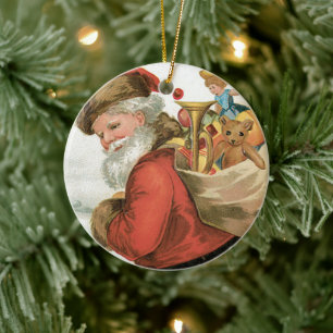 Wünschen Sie Weihnachten von Ellen Clapsaddle Keramik Ornament