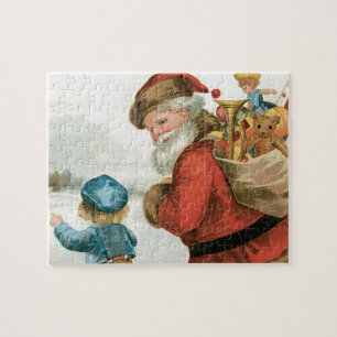 Wünschen Sie Weihnachten von Ellen Clapsaddle Puzzle
