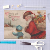 Wünschen Sie Weihnachten von Ellen Clapsaddle Seidenpapier (Handwerk)