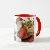 Wünschen Sie Weihnachten von Ellen Clapsaddle Tasse (VorderseiteRechts)