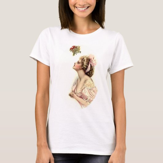 Wünschen unter dem Mistleton T-Shirt (Vorderseite)