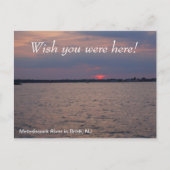 Wünschenswert, dass du hier sonnenüberflutet bist postkarte (Vorderseite)