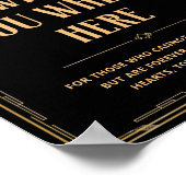 Wünschenswert ist die Art Deco 20s Black Gold Hoch Poster (Ecke)