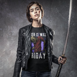 Wünschenswert war es am Freitag halloween T-Shirt